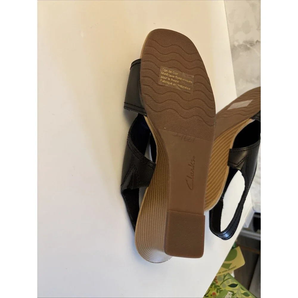 Clark's Wedge Sandals Kyara Aster Sz 10 EUC City Chic